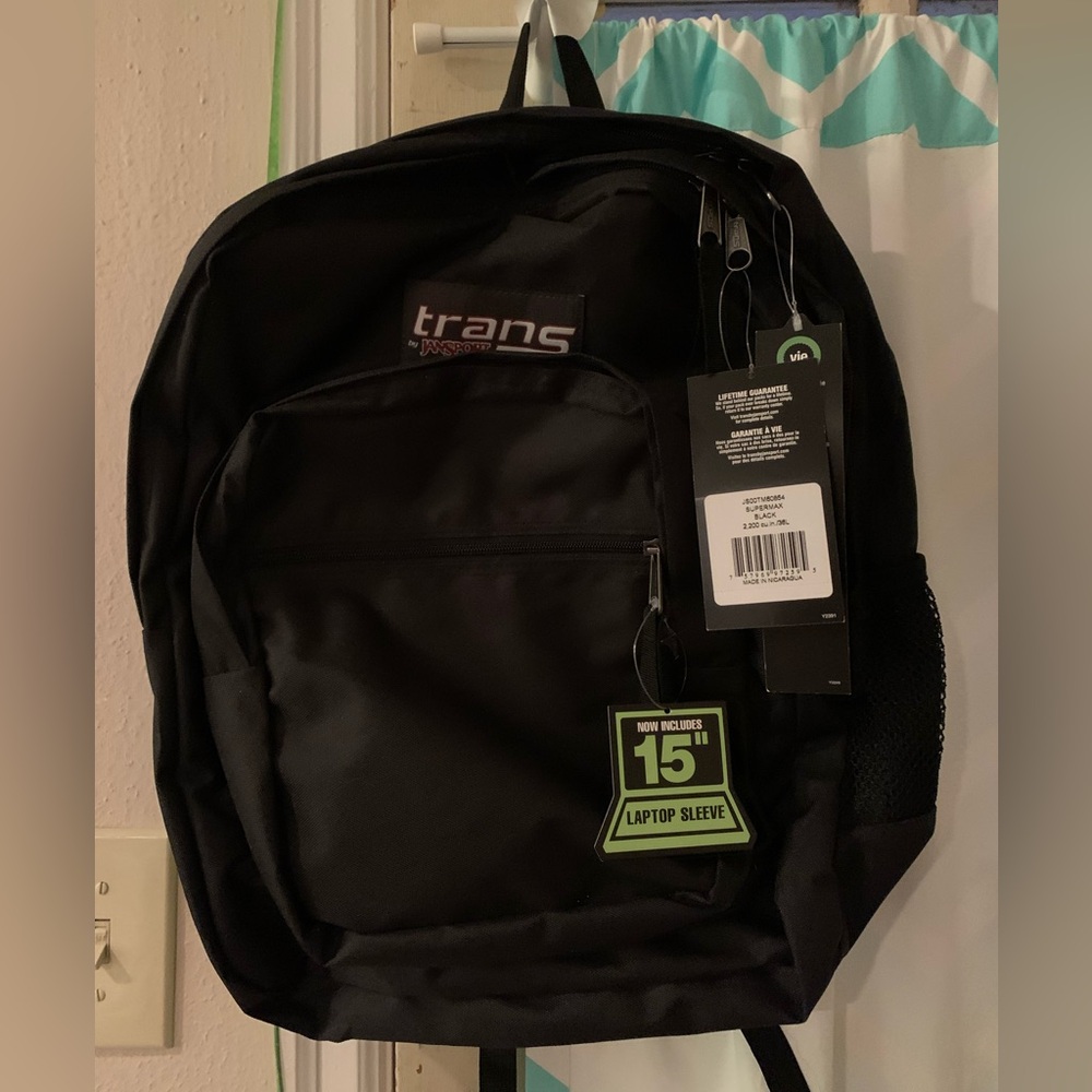 Jansport Supermax Backpack - NWT - Black